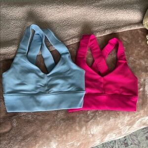 Women's Alo Blue and Pink Sports Bras